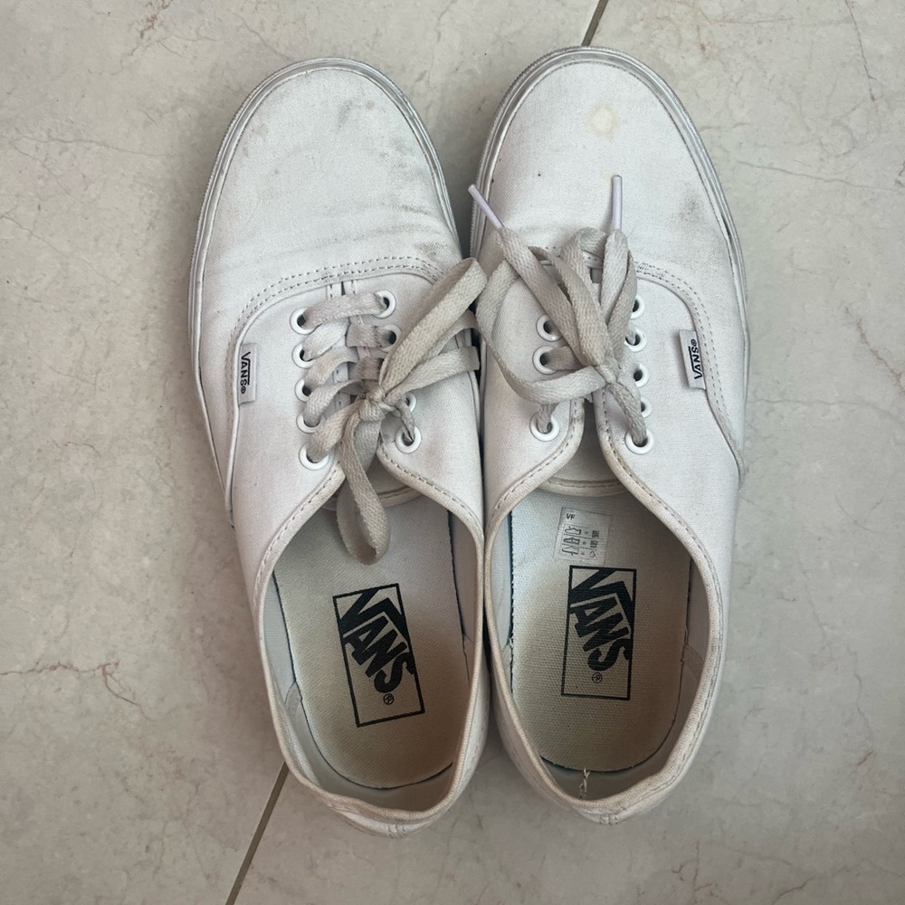 White vans women's size 9.5 men's 8